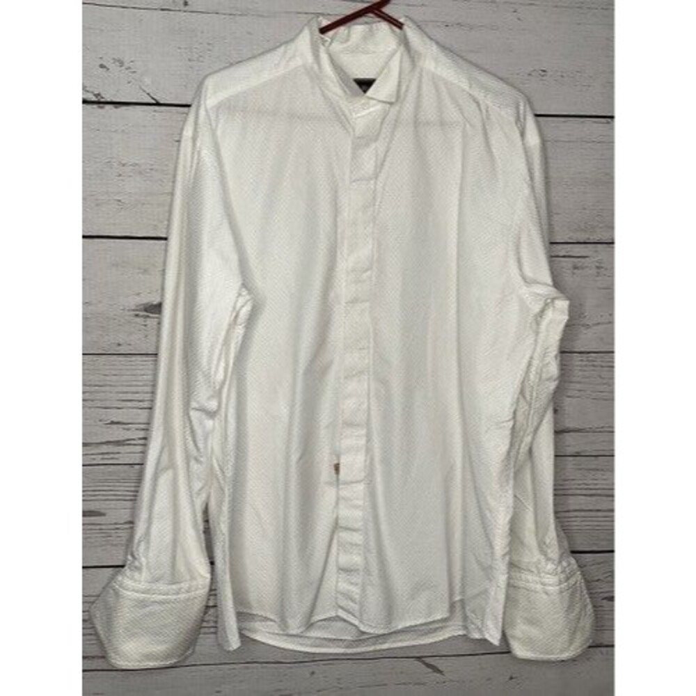 Eton White Tuxedo French Cuff Shirt